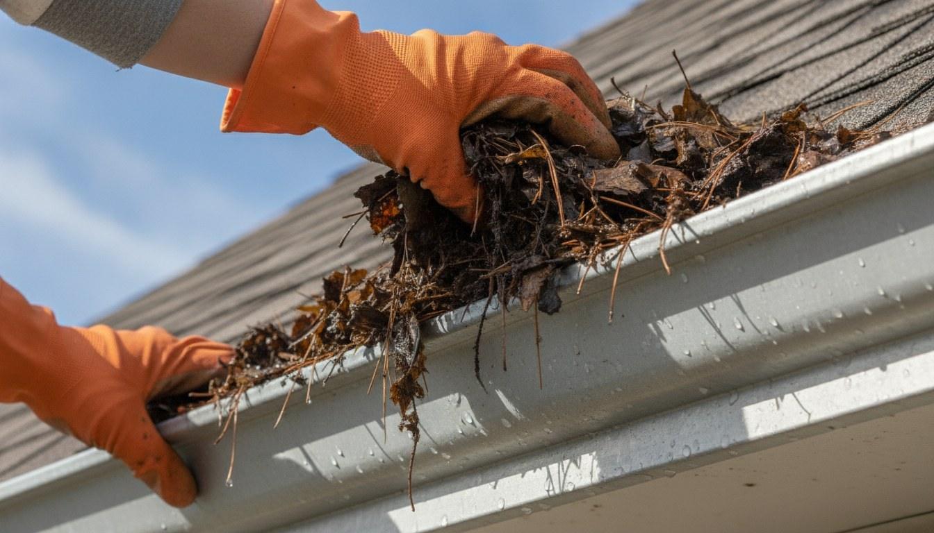 Professional gutter cleaning service